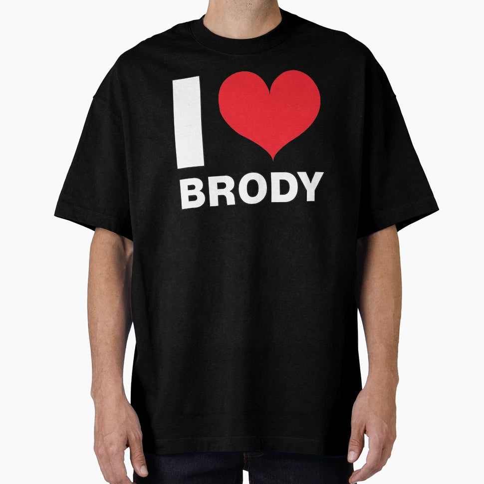 I Love Brody Child Name T-Shirt - Minimalist Print Unisex - T-Shirt, Sweatshirt, Hoodie