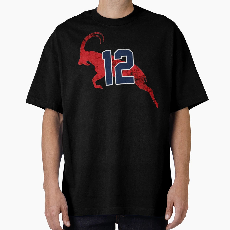 Goat 12 Greates Player All Time T-Shirt - Fun Novelty Design for Adults - T-Shirt, Sweatshirt, Hoodie