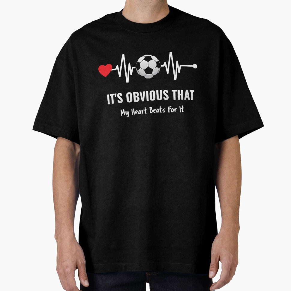 Soccer Heartbeat Soccer Lover Gift T-Shirt - Trendy Graphic Men Women - T-Shirt, Sweatshirt, Hoodie