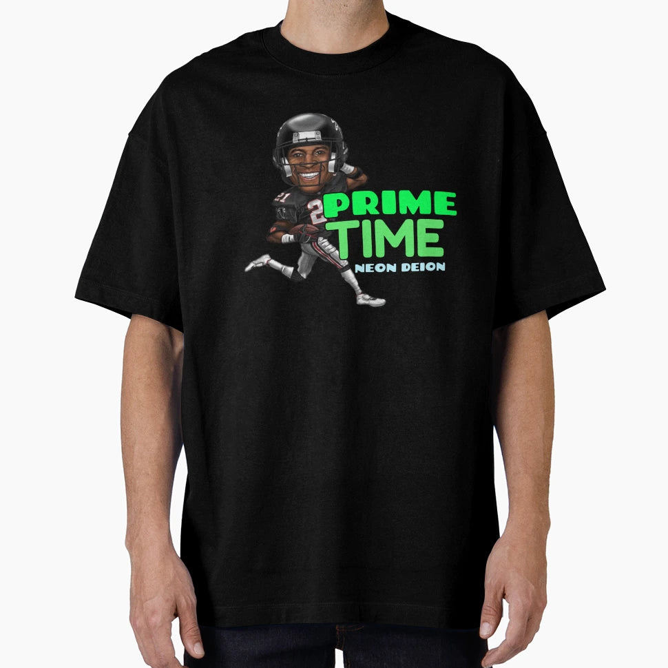 Prime Time Deion Sanders T-Shirt - Novelty Apparel for Adults - T-Shirt, Sweatshirt, Hoodie