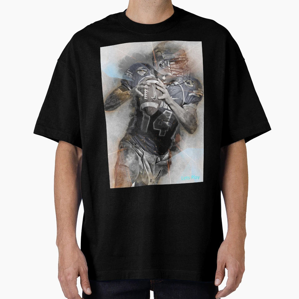 Love Football T-Shirt - Custom Art Print for Adults - T-Shirt, Sweatshirt, Hoodie