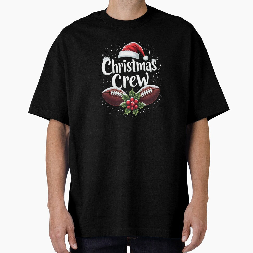 Christmas Crew footballs by jkrphoto - Adult & Kids T-Shirts, Sweatshirts & Hoodies apparel design preview 1