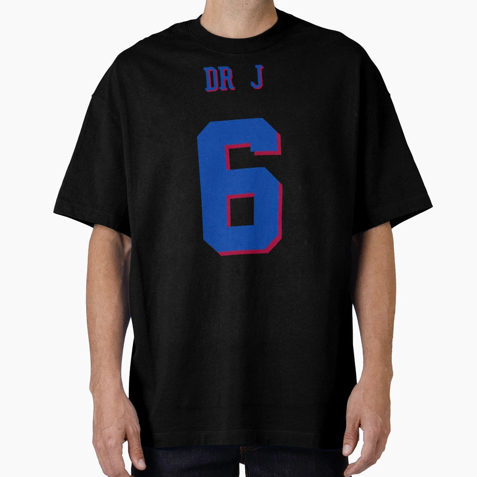 Julius Erving Dr J Jersey No 6 T-Shirt - Streetwear Style Men Women - T-Shirt, Sweatshirt, Hoodie