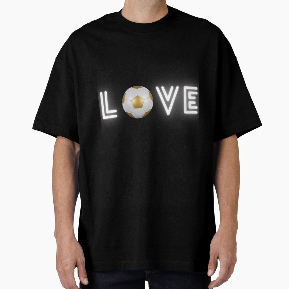Love Football T-Shirt - Minimalist Print Unisex - T-Shirt, Sweatshirt, Hoodie