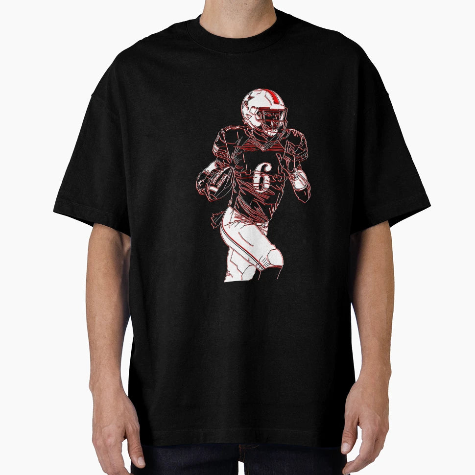 American Football Action Dynamic Scene T-Shirt - Unique Graphic Men Women - T-Shirt, Sweatshirt, Hoodie