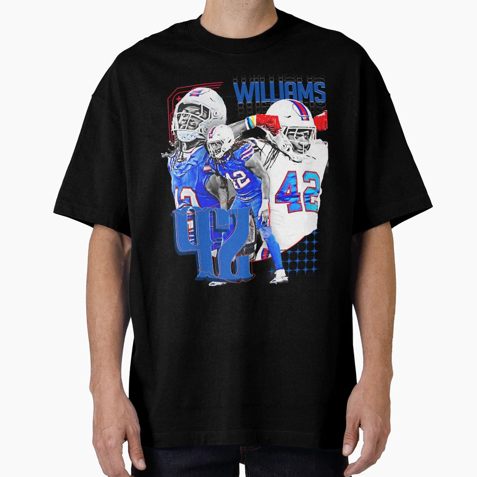 D Williams Football Player 1 T-Shirt - Streetwear Style for Adults - T-Shirt, Sweatshirt, Hoodie