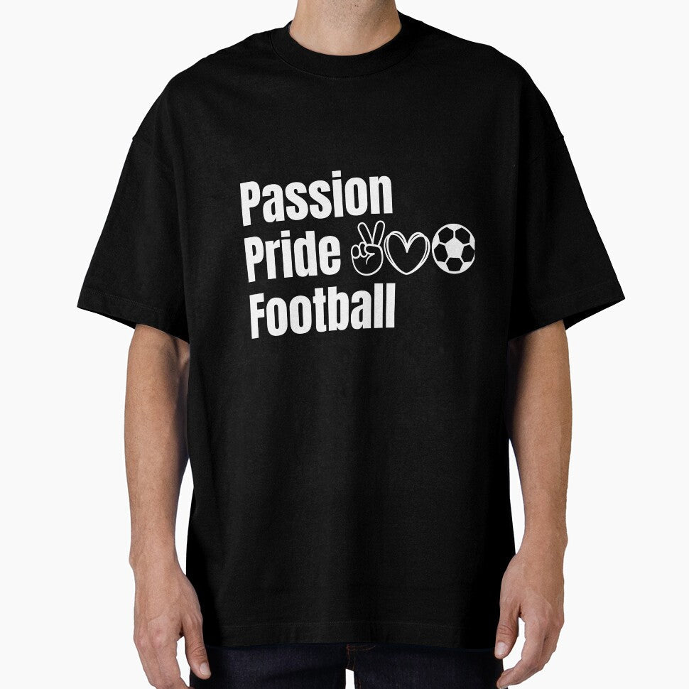 Passion, Pride, Football white by VasInd - Adult & Kids T-Shirts, Sweatshirts & Hoodies apparel design preview 1