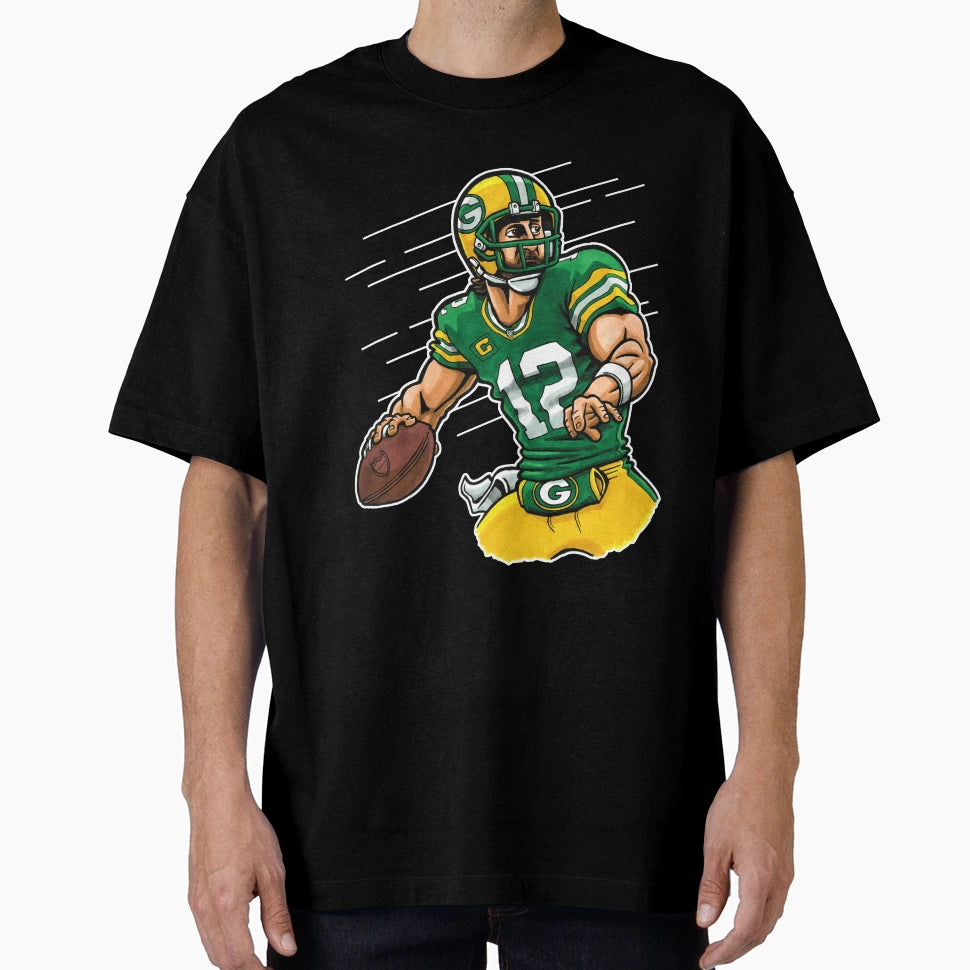 Rodgers Qb Yellow T-Shirt - Casual Everyday Wear for Adults - T-Shirt, Sweatshirt, Hoodie