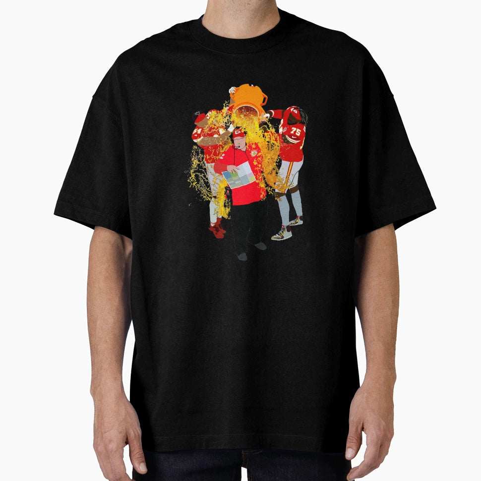 Kansas City Chiefs Bucket Dump T-Shirt - Minimalist Print Unisex - T-Shirt, Sweatshirt, Hoodie