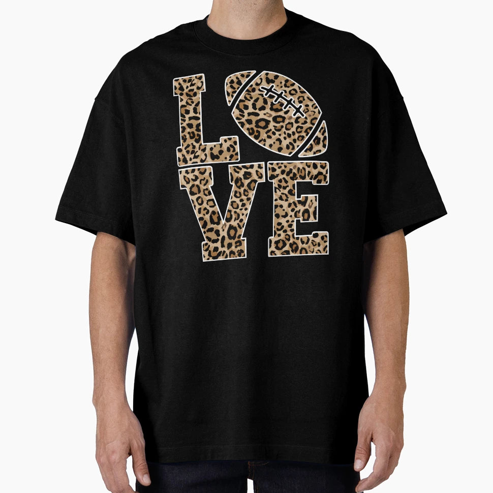 Football Gifts Leopard T-Shirt - Custom Art Print for Adults - T-Shirt, Sweatshirt, Hoodie