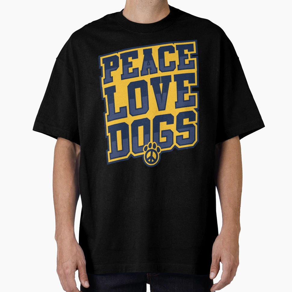 Peace Love Dogs T-Shirt - Trendy Graphic for Adults - T-Shirt, Sweatshirt, Hoodie