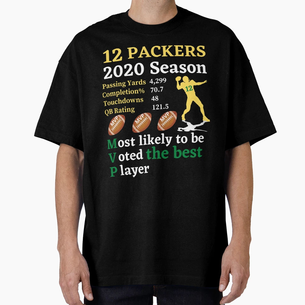 Packers Football Mvp 12 T-Shirt - Streetwear Style Unisex - T-Shirt, Sweatshirt, Hoodie