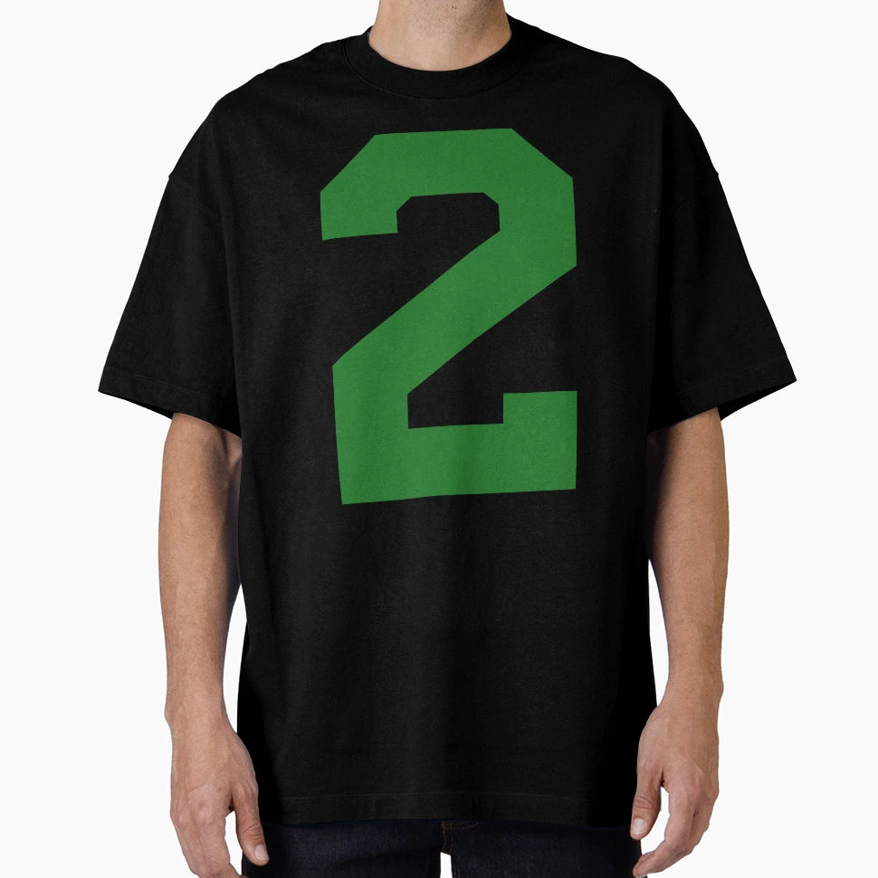 Number 2 Green Two Sports Number 2 T-Shirt - Graphic Print Unisex - T-Shirt, Sweatshirt, Hoodie