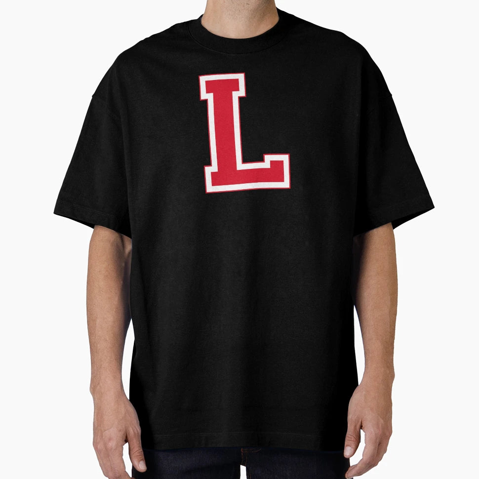 Red Varsity Letter L T-Shirt - Unique Graphic for Adults - T-Shirt, Sweatshirt, Hoodie