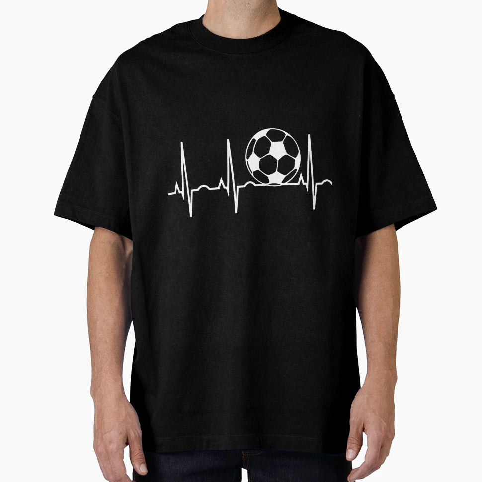 Soccer Heartbeat Soccer Ball Heartbeat T-Shirt - Unique Graphic for Adults - T-Shirt, Sweatshirt, Hoodie