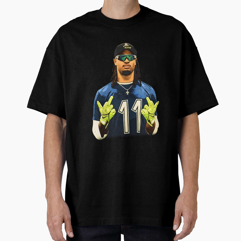 Jaxon Smith Njigba Flipping Bird T-Shirt - Novelty Apparel Men Women - T-Shirt, Sweatshirt, Hoodie