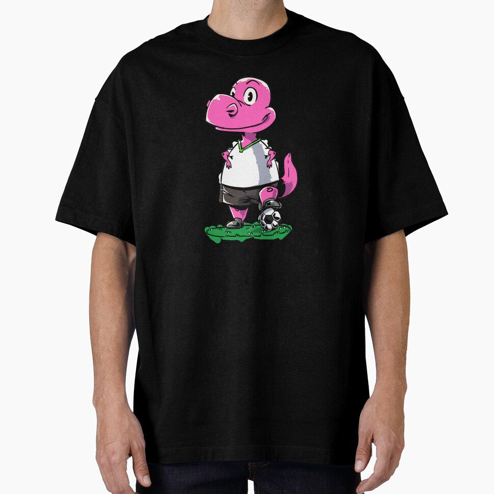 Soccer Dinosaur Girl by iHeartDinosaurs - Adult & Kids T-Shirts, Sweatshirts & Hoodies apparel design preview 1
