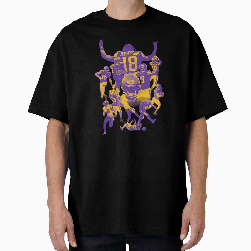 JJ Mvp Purple Gold T-Shirt - Fun Novelty Design for Adults - T-Shirt, Sweatshirt, Hoodie