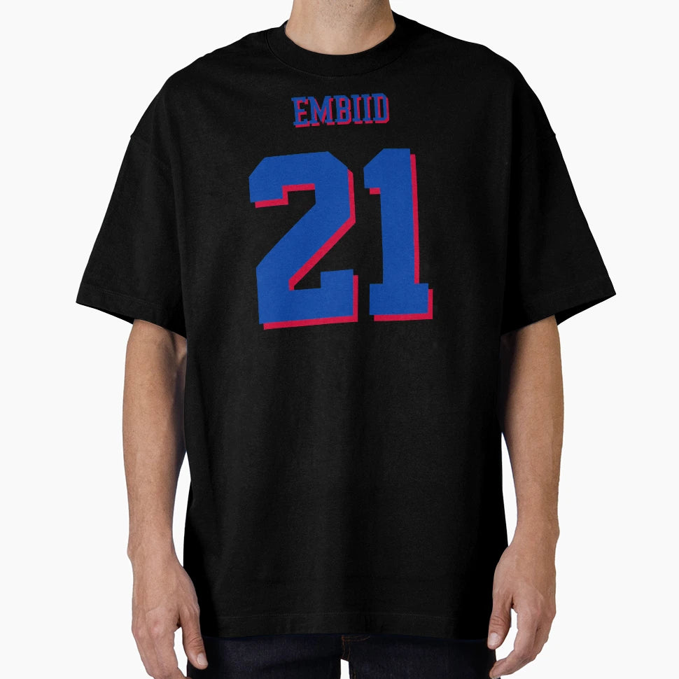Joel Embiid Game Time Jersey No 21 T-Shirt - Custom Art Print Unisex - T-Shirt, Sweatshirt, Hoodie