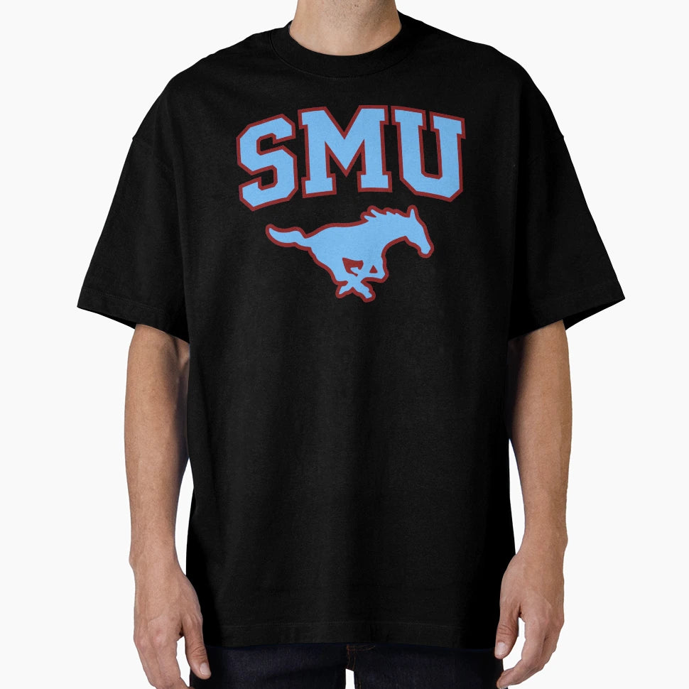 Smu Maroon Logo Blue Peruna T-Shirt - Trendy Graphic Unisex - T-Shirt, Sweatshirt, Hoodie