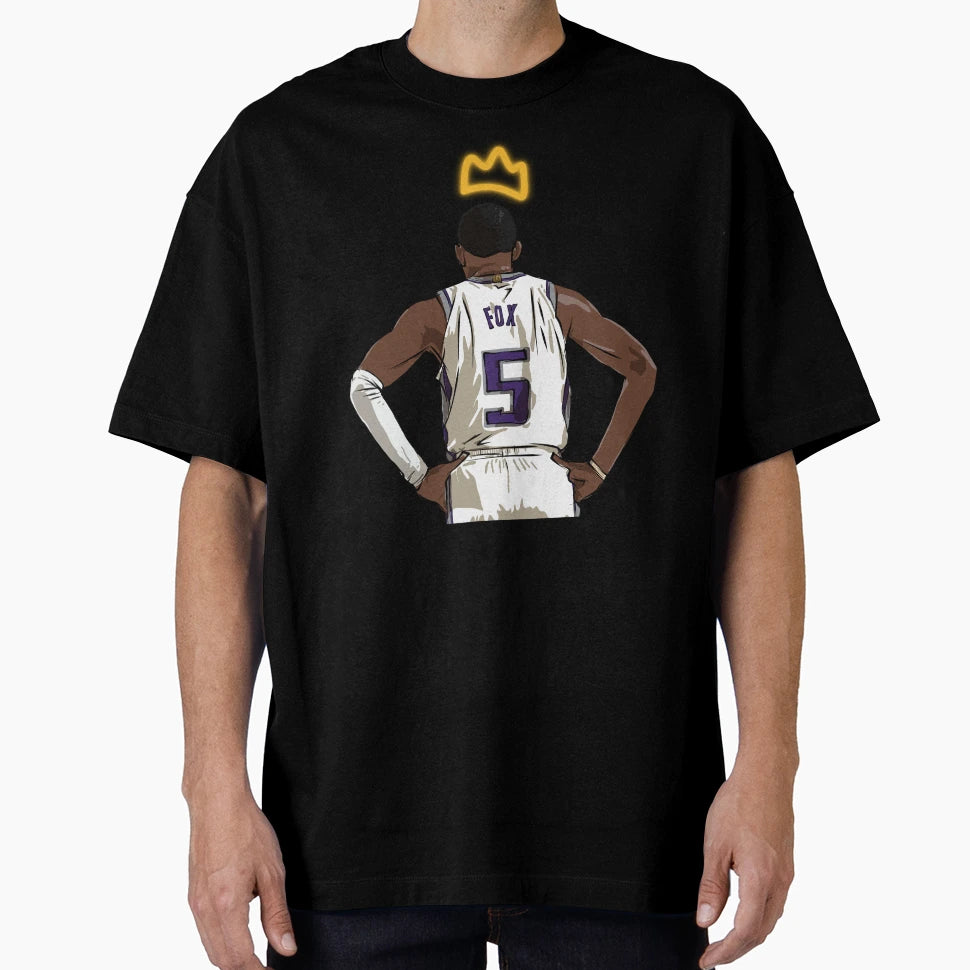Deaaron Fox King Sacramento T-Shirt - Novelty Apparel for Adults - T-Shirt, Sweatshirt, Hoodie