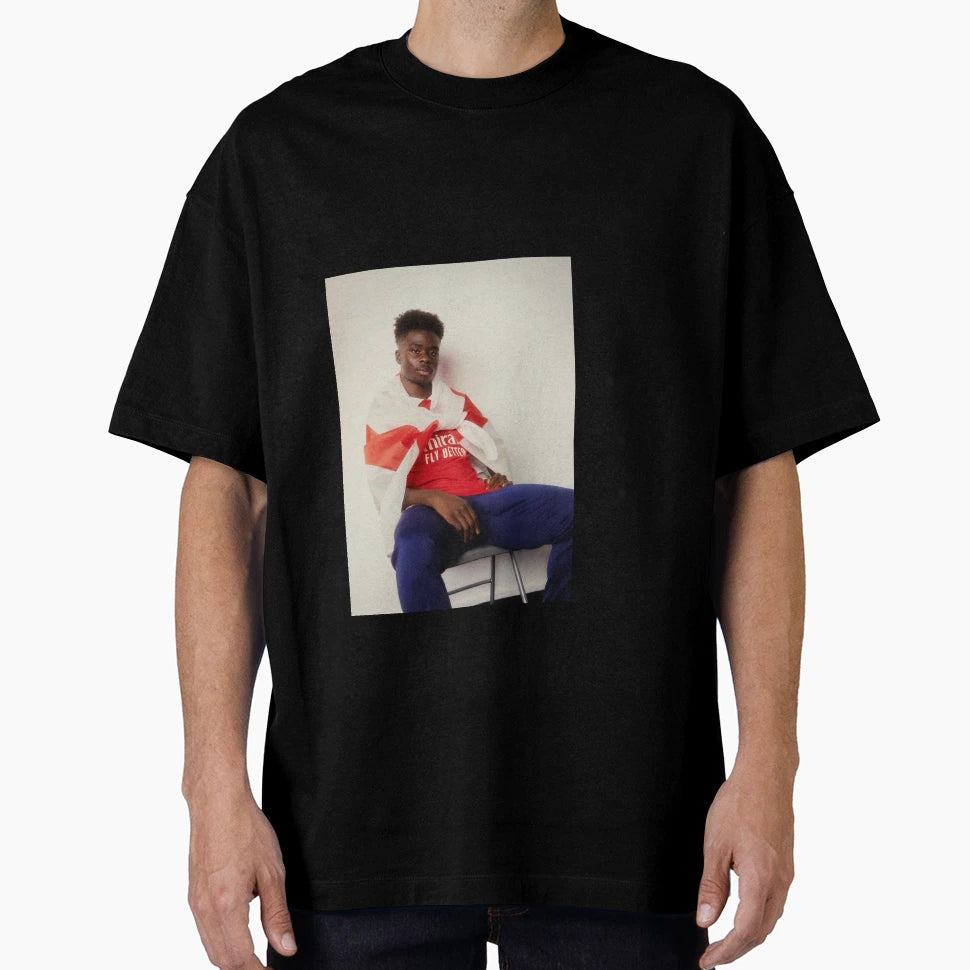 Bukayo Saka T-Shirt - Custom Art Print Unisex - T-Shirt, Sweatshirt, Hoodie