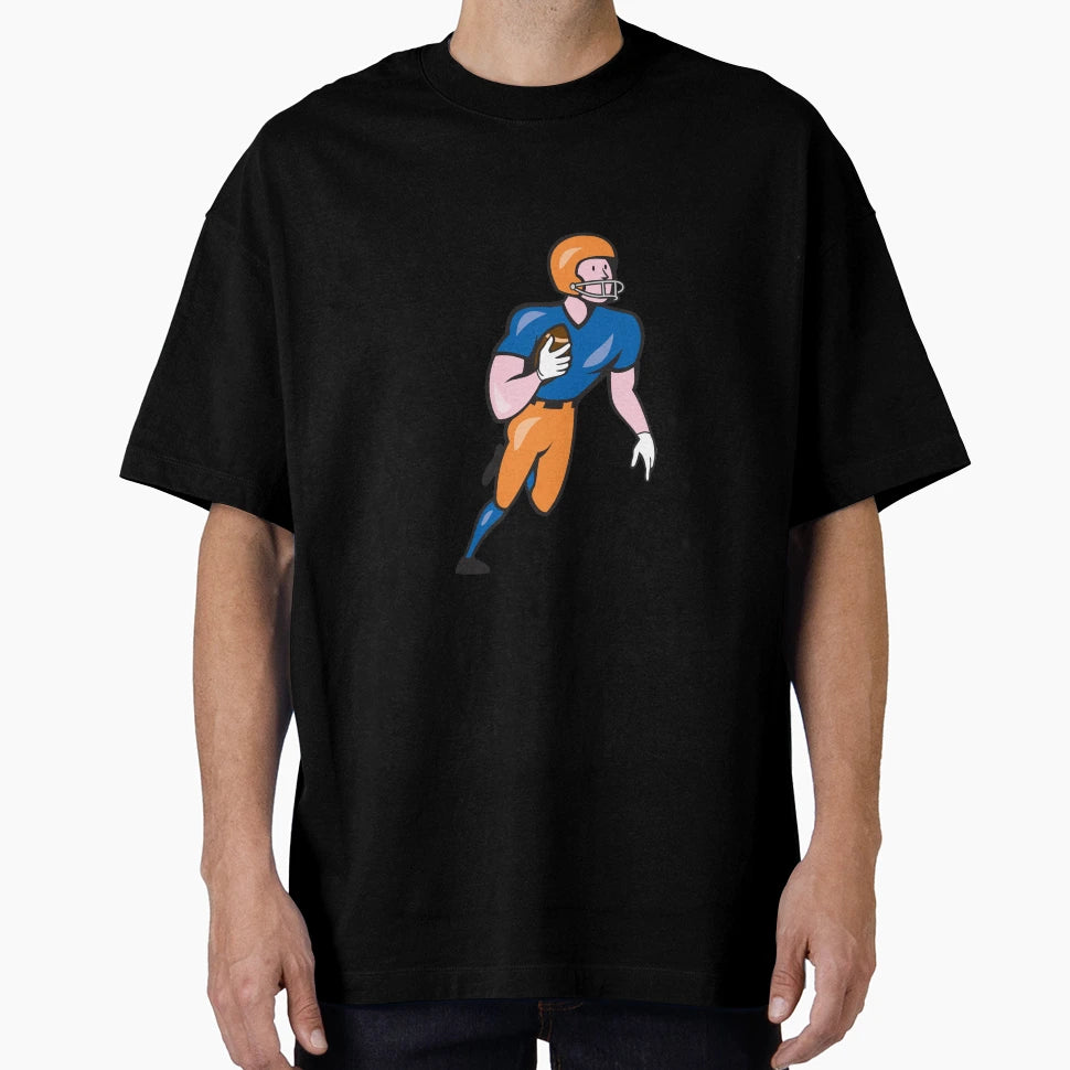 American Football Player Rusher Run T-Shirt - Novelty Apparel Men Women - T-Shirt, Sweatshirt, Hoodie