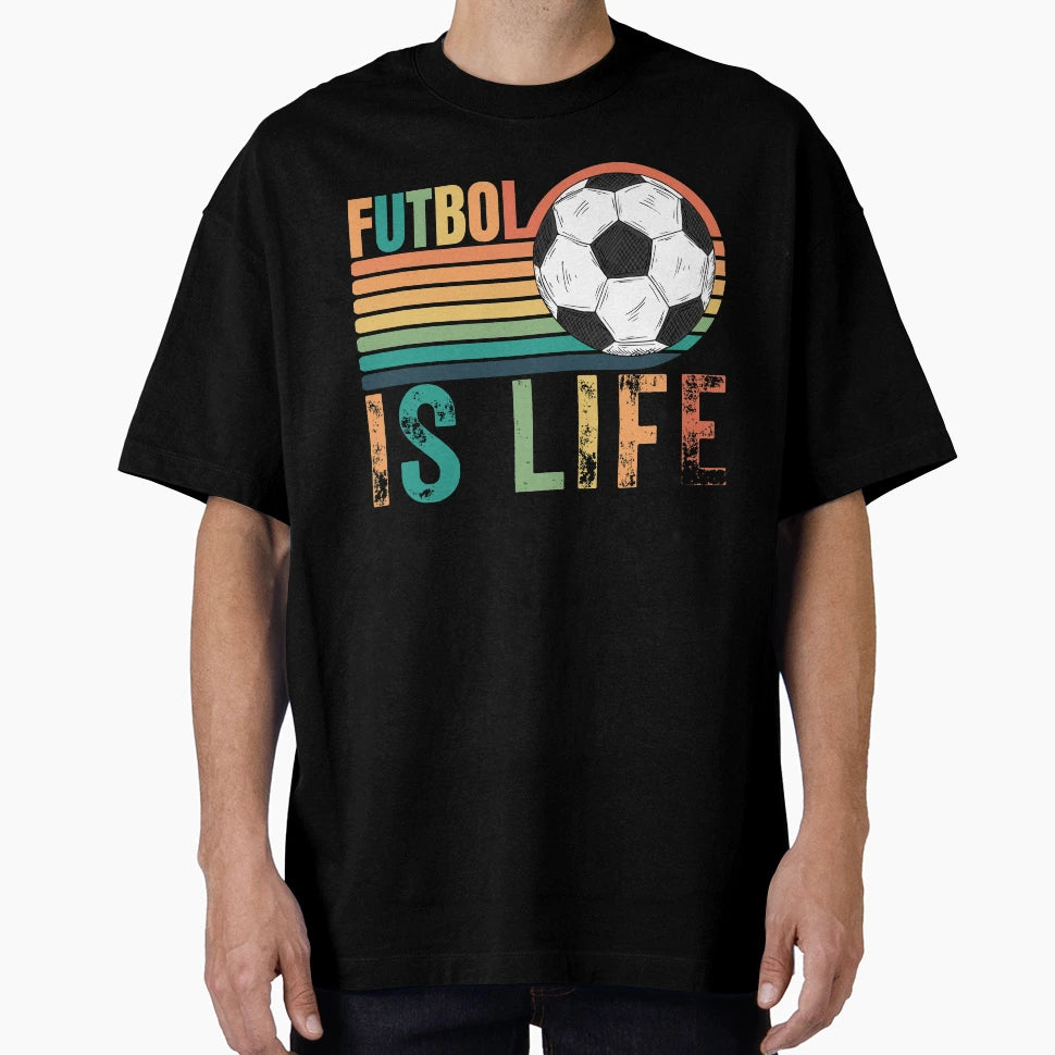 Futbol Is Life Lasso Soccer Gifts T-Shirt - Aesthetic Graphic Unisex - T-Shirt, Sweatshirt, Hoodie