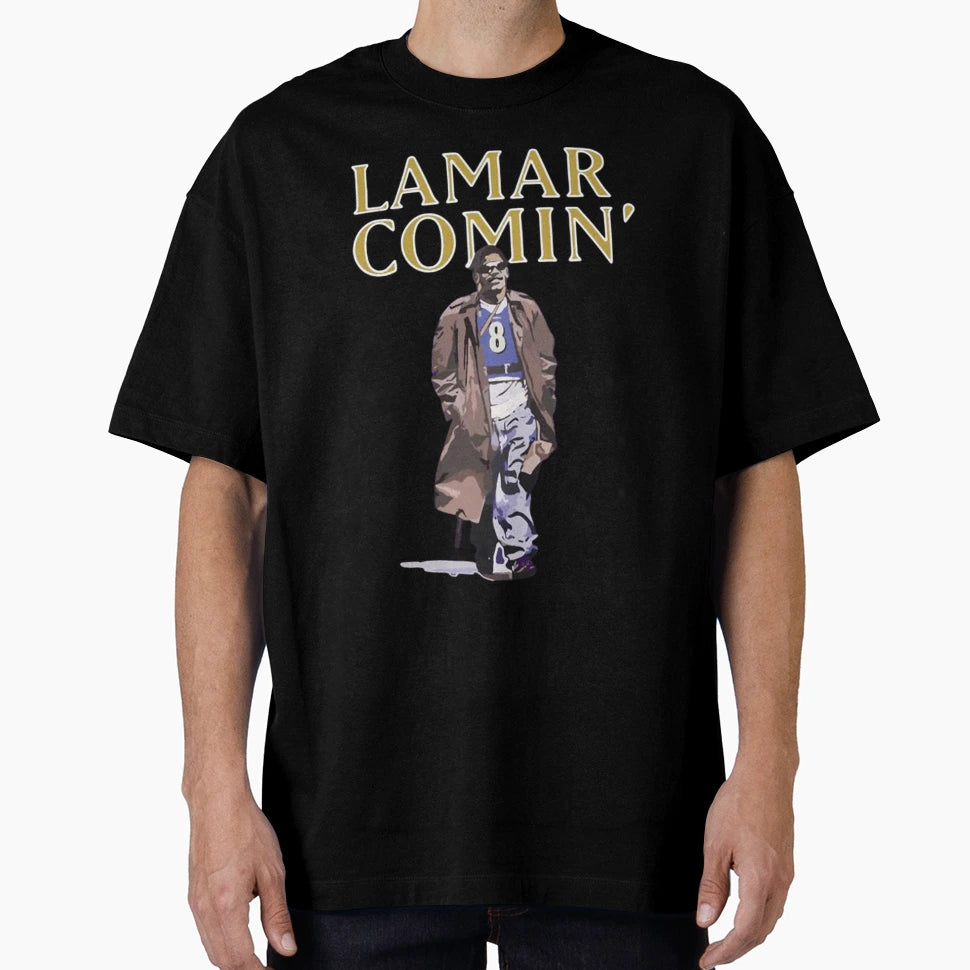 Lamar Coming T-Shirt - Unique Graphic Unisex - T-Shirt, Sweatshirt, Hoodie