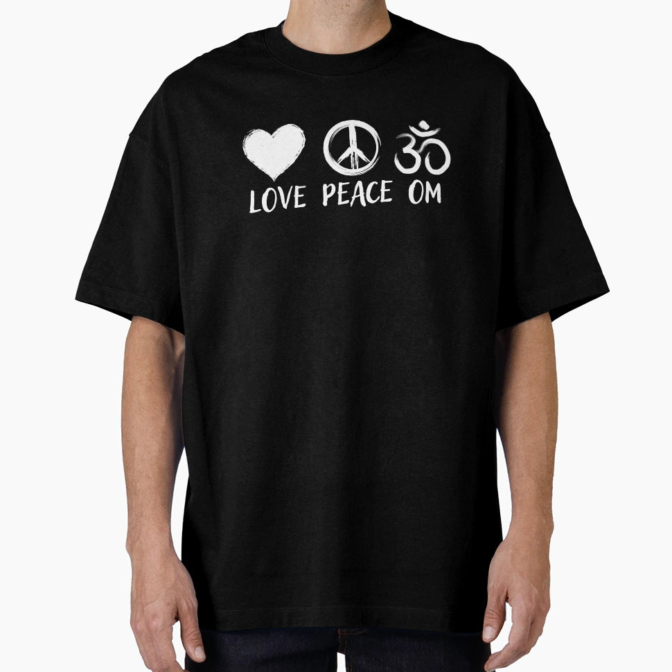 Love Peace Om Spiritual Symbol T-Shirt - Custom Art Print Men Women - T-Shirt, Sweatshirt, Hoodie