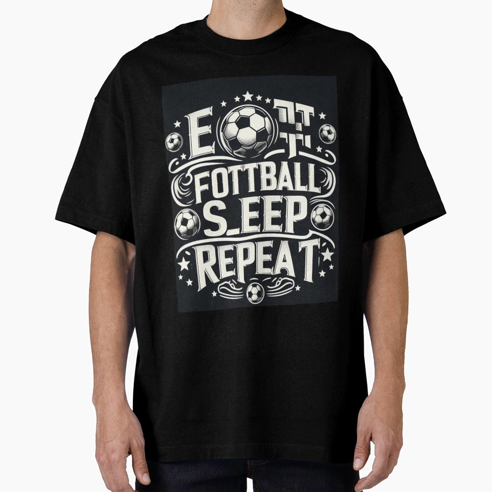 Eat Football Sleep Repat T-Shirt - Novelty Apparel Men Women - T-Shirt, Sweatshirt, Hoodie