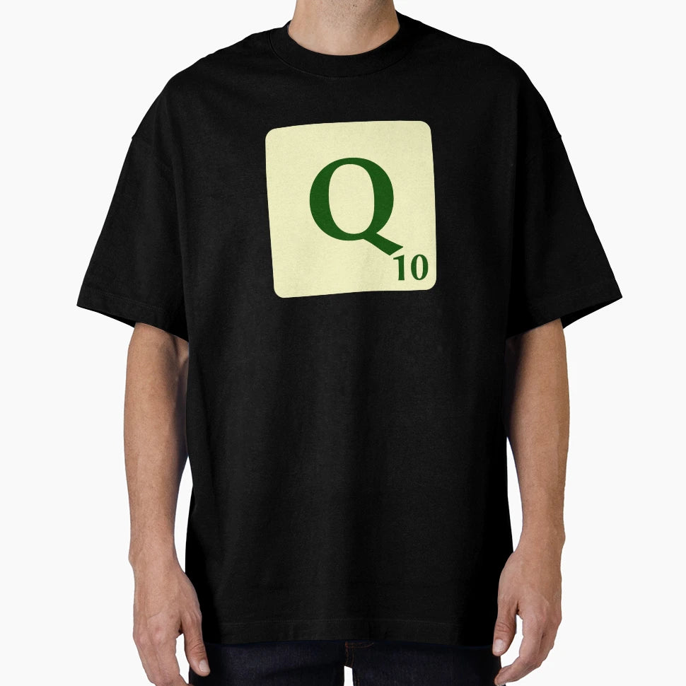 10 Point Q Scrabble Tile T-Shirt - Graphic Print Men Women - T-Shirt, Sweatshirt, Hoodie