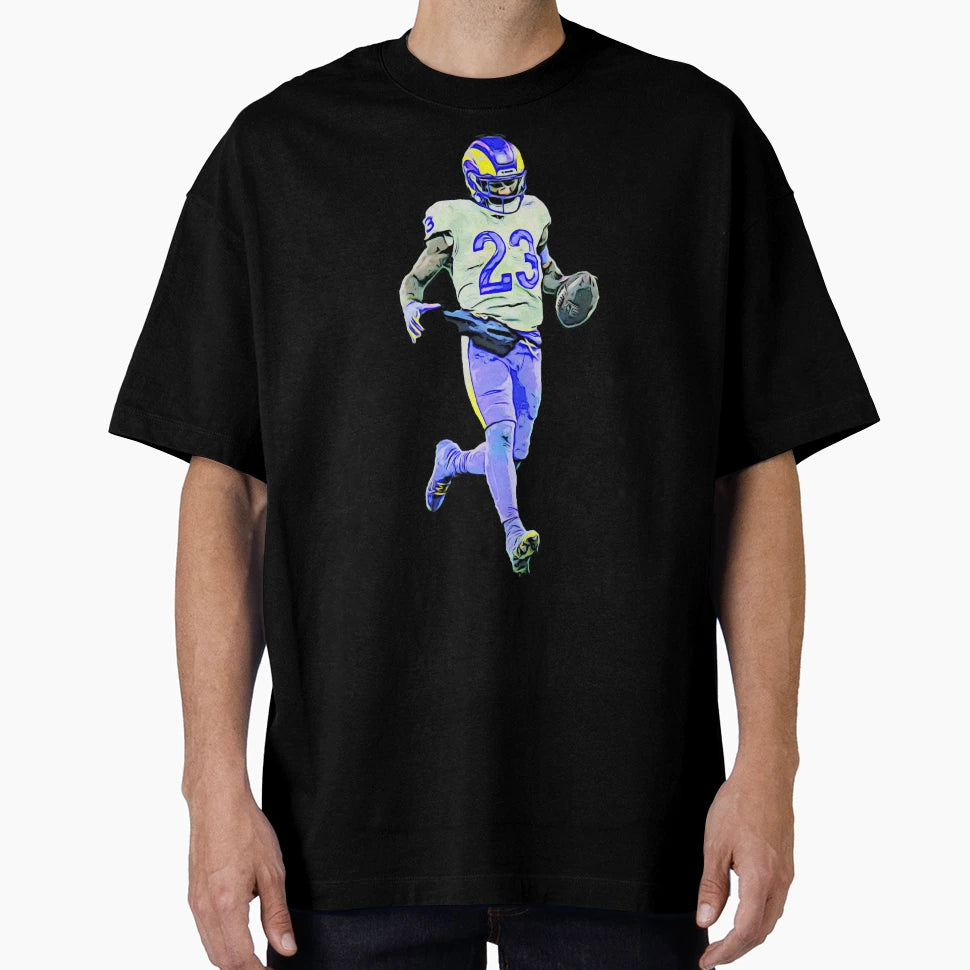 Kyren Williams Rams Football Running T-Shirt - Minimalist Print for Adults - T-Shirt, Sweatshirt, Hoodie