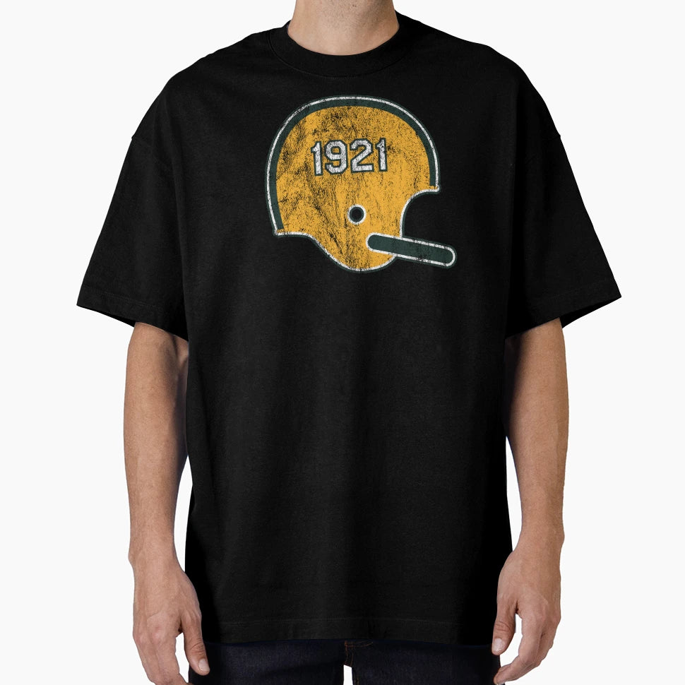 Green Bay Packers Year Founded Helmet T-Shirt - Custom Art Print Unisex - T-Shirt, Sweatshirt, Hoodie