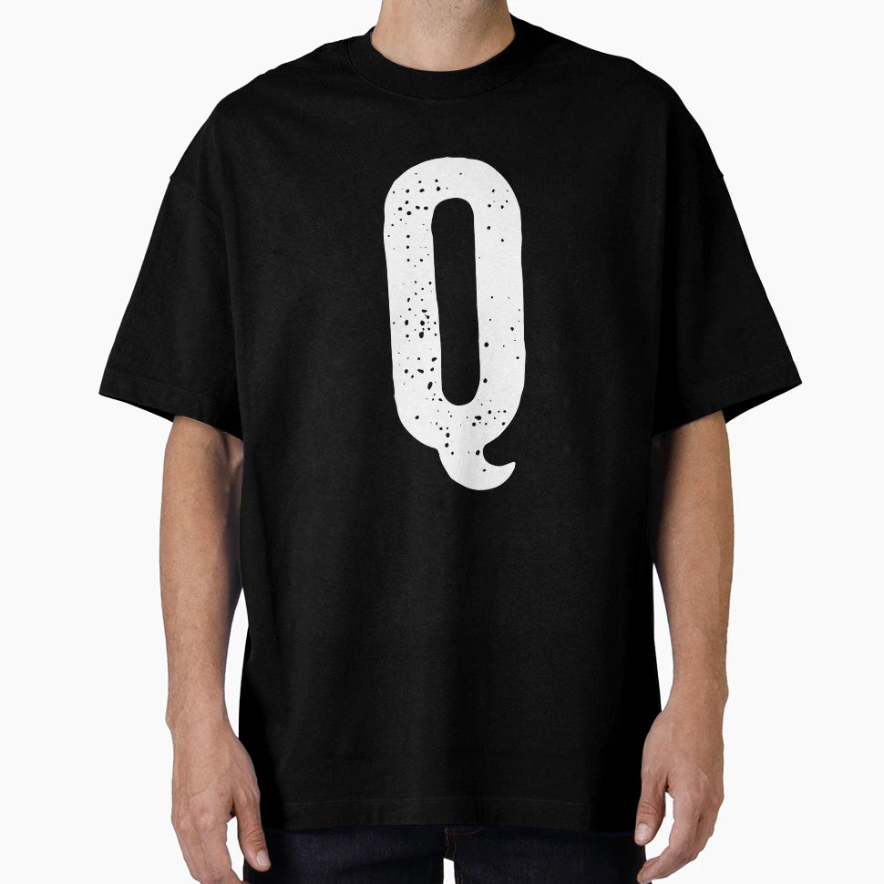 Big Letter Q T-Shirt - Casual Everyday Wear for Adults - T-Shirt, Sweatshirt, Hoodie