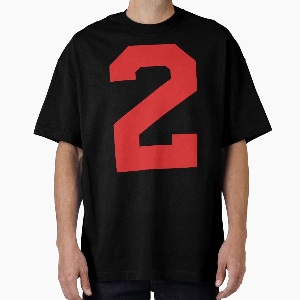 Number 2 Red Two Sports Number 2 T-Shirt - Custom Art Print for Adults - T-Shirt, Sweatshirt, Hoodie