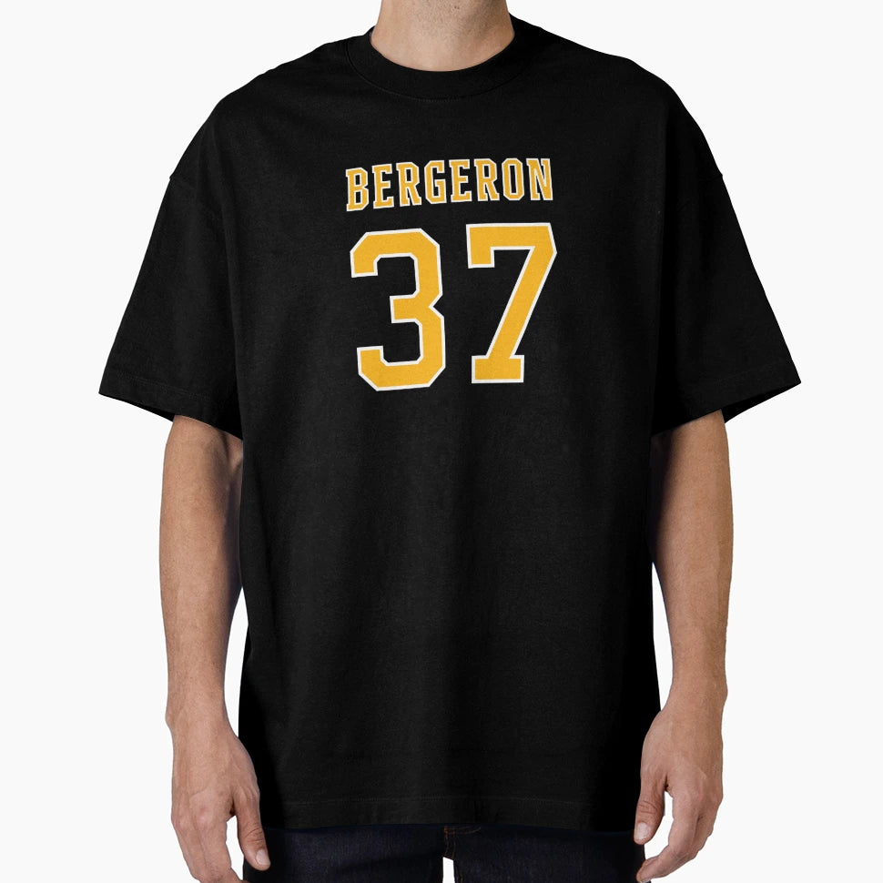 Patrice Bergeron Black T-Shirt - Trendy Graphic Men Women - T-Shirt, Sweatshirt, Hoodie