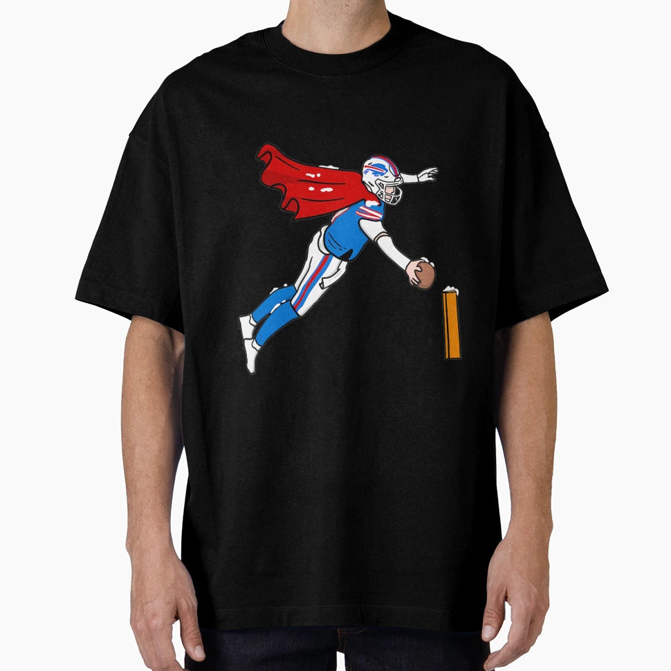 Super Buffalo Football Hero Dive T-Shirt - Fun Novelty Design Unisex - T-Shirt, Sweatshirt, Hoodie