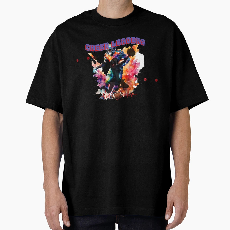 Colorful American Football Player T-Shirt - Fun Novelty Design for Adults - T-Shirt, Sweatshirt, Hoodie