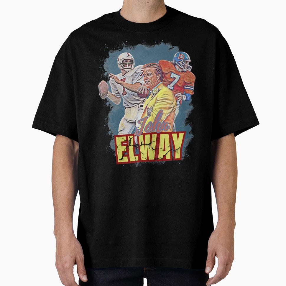 John Elway Fan Art T-Shirt - Unique Graphic Unisex - T-Shirt, Sweatshirt, Hoodie
