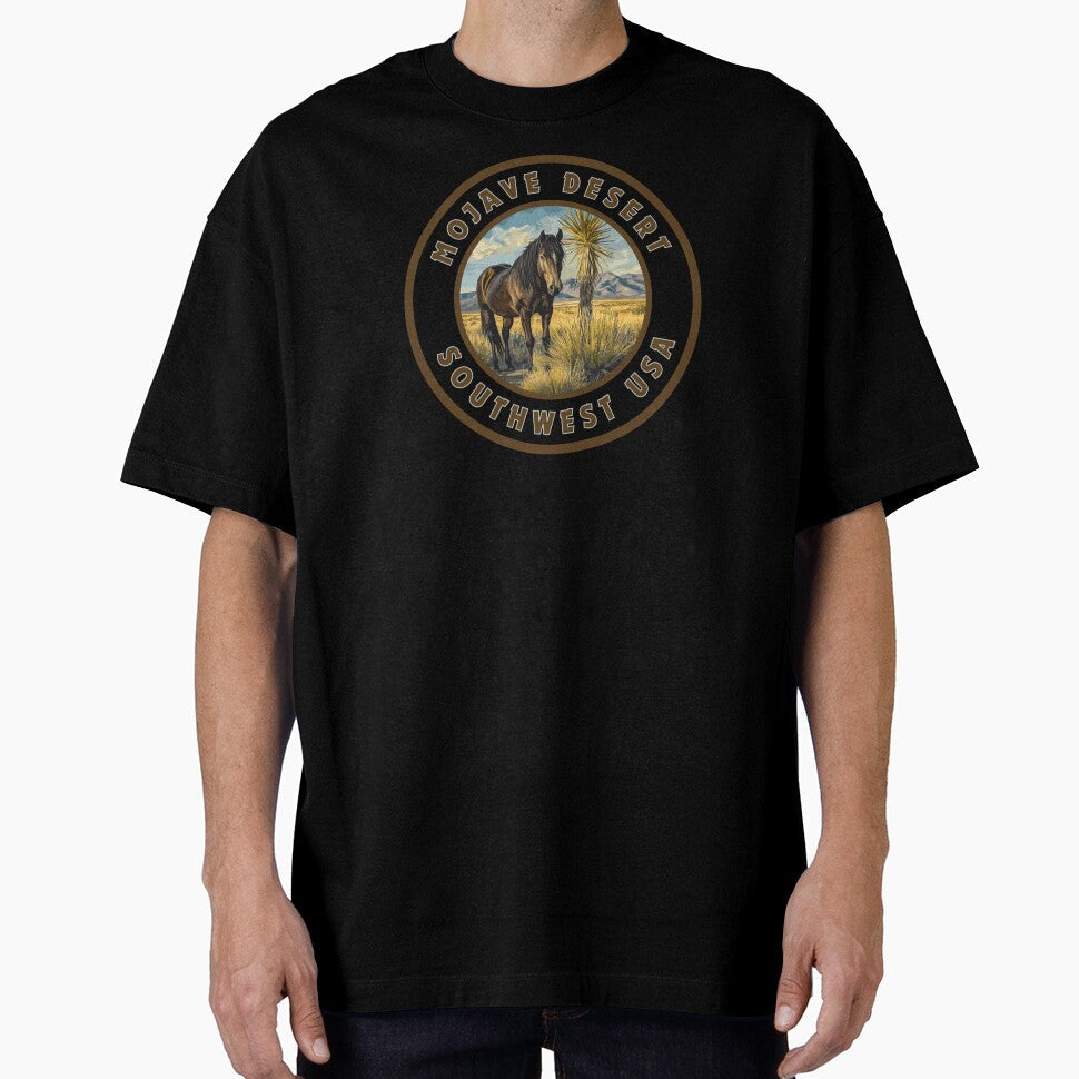 Mojave Desert Mustang Southwest USA by - Adult & Kids T-Shirts, Sweatshirts & Hoodies apparel design preview 1