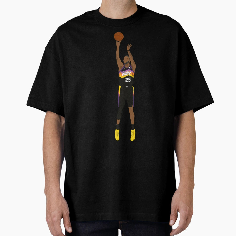 Mikal Bridges Jumper Phoenix Basketball T-Shirt - Trendy Graphic Men Women - T-Shirt, Sweatshirt, Hoodie
