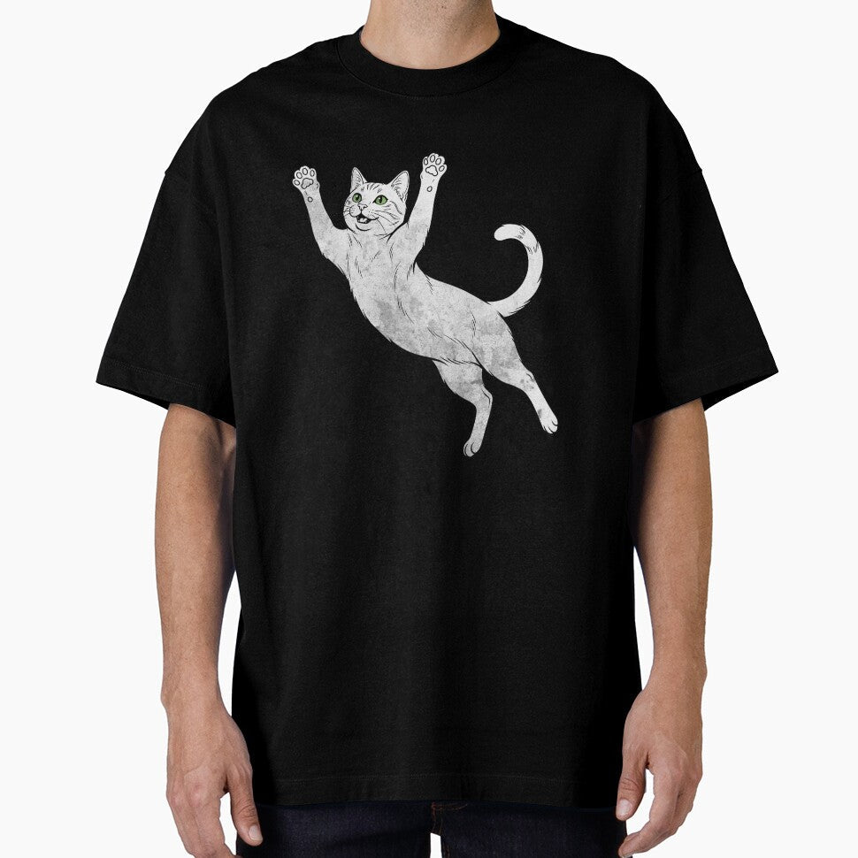 Funny Soccer Cat Heading Ball Minimalist Football - Adult & Kids T-Shirts, Sweatshirts & Hoodies apparel design preview 1