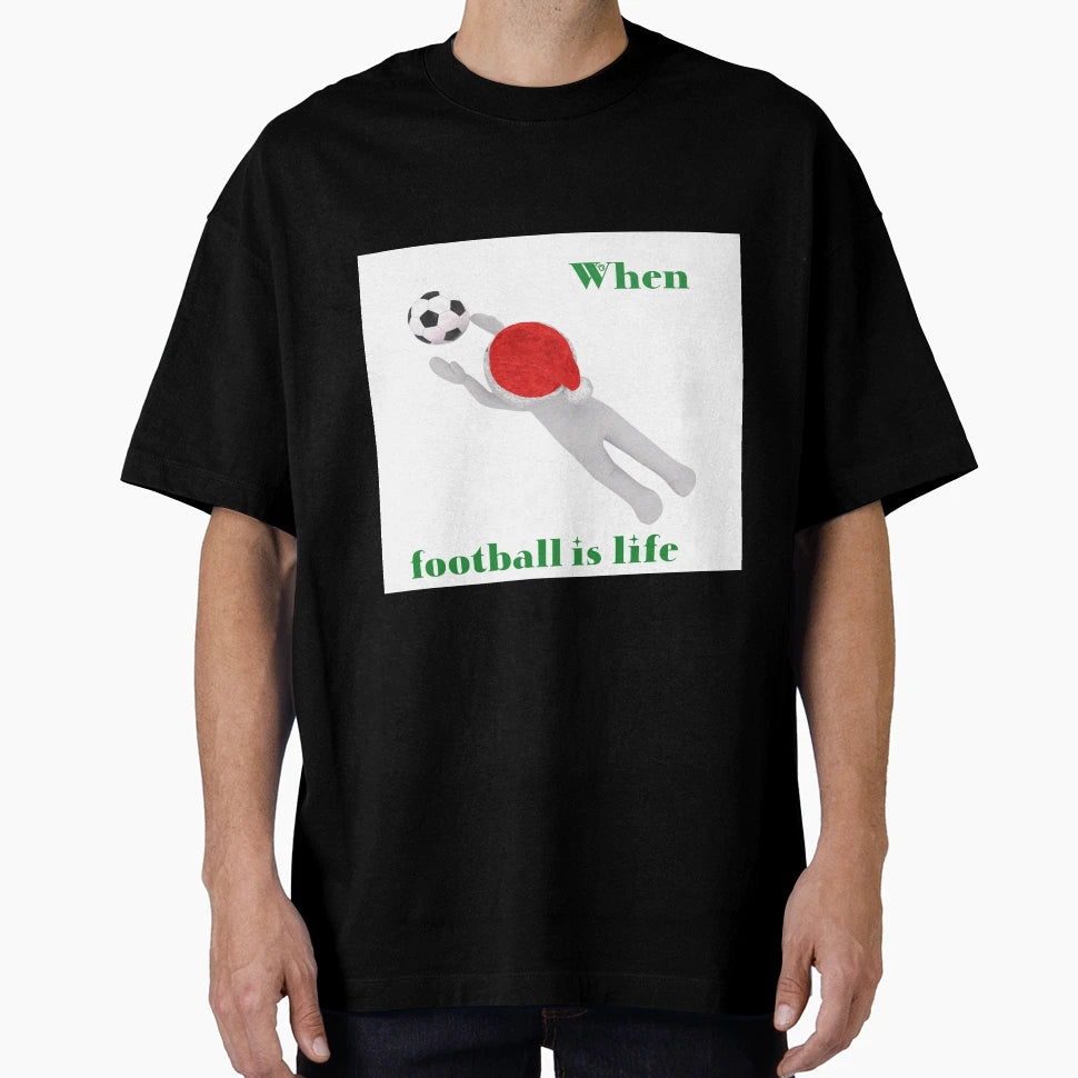 Football Is My Life T-Shirt - Minimalist Print Men Women - T-Shirt, Sweatshirt, Hoodie