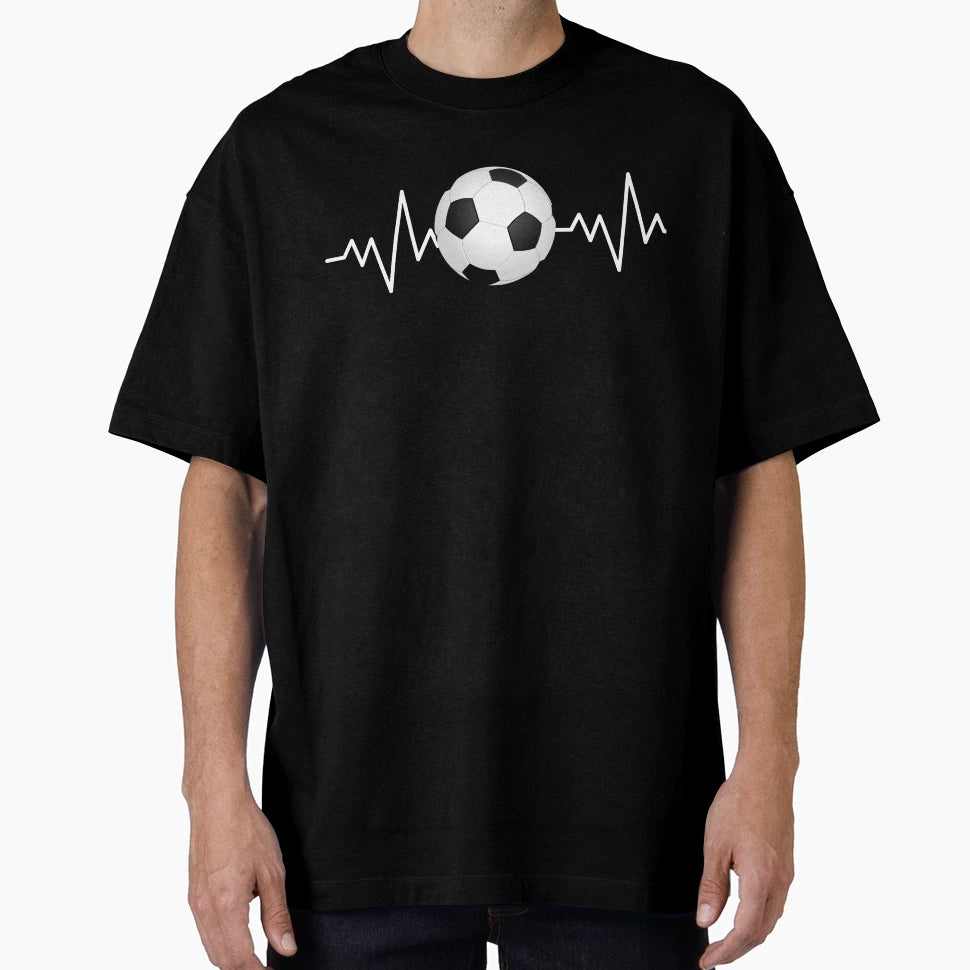 Football Heartbeat T-Shirt - Novelty Apparel Men Women - T-Shirt, Sweatshirt, Hoodie