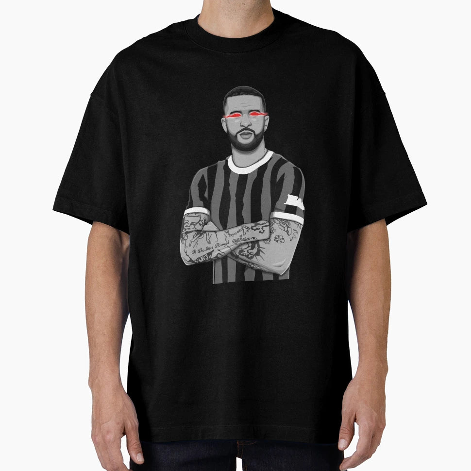 Kyle Walker Black And White Version T-Shirt - Fun Novelty Design Men Women - T-Shirt, Sweatshirt, Hoodie
