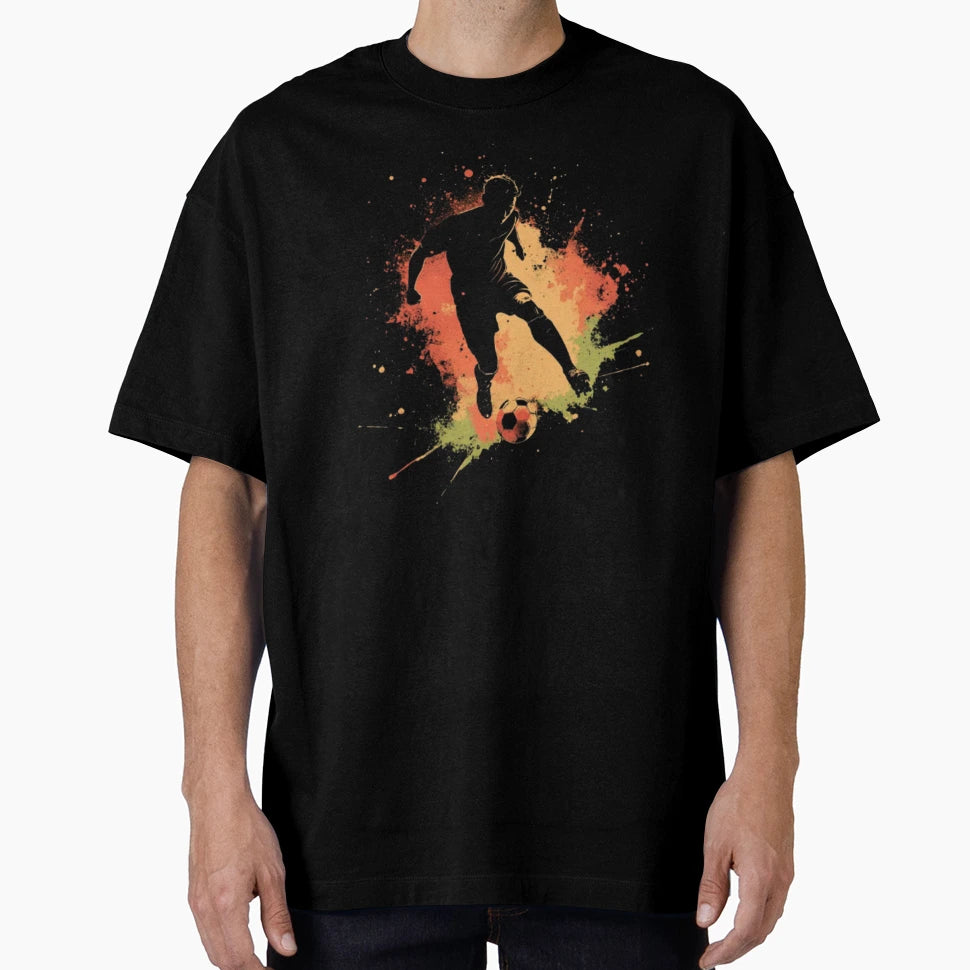 Soccer Splash Art Soccer Player T-Shirt - Aesthetic Graphic Unisex - T-Shirt, Sweatshirt, Hoodie