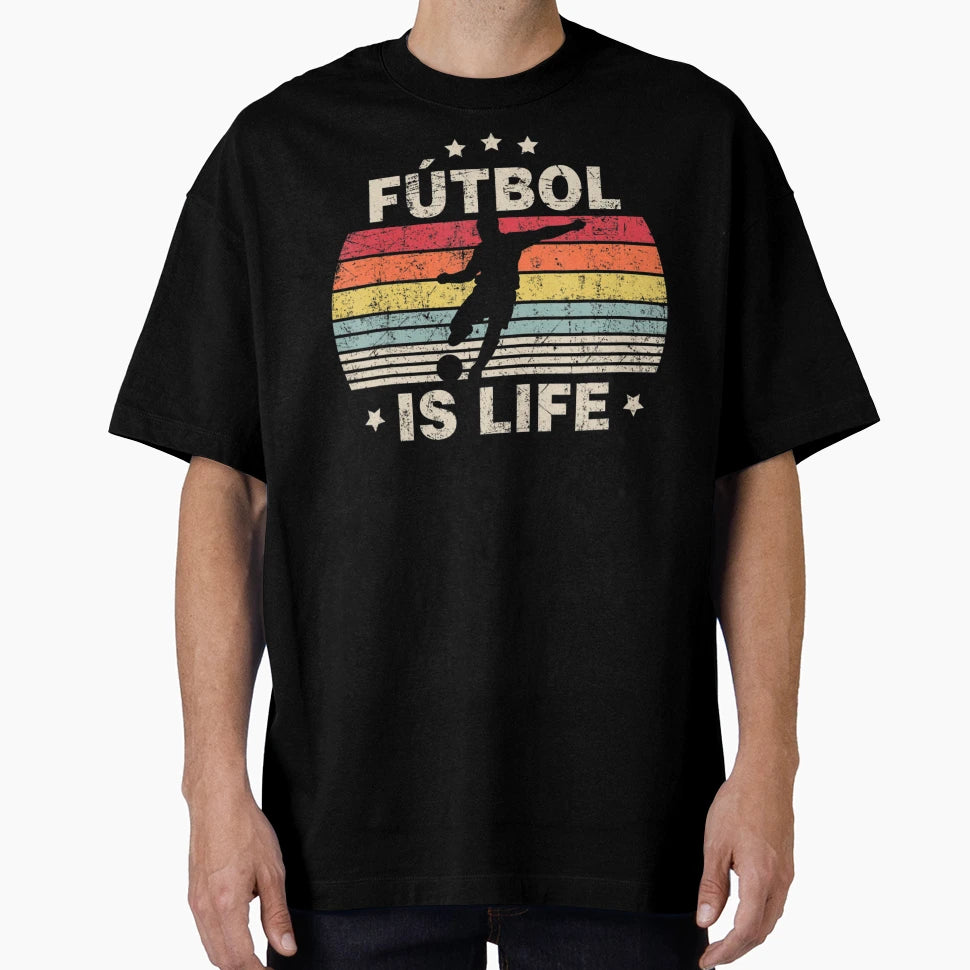 Futbol Is Life Soccer Football Lover T-Shirt - Graphic Print for Adults - T-Shirt, Sweatshirt, Hoodie