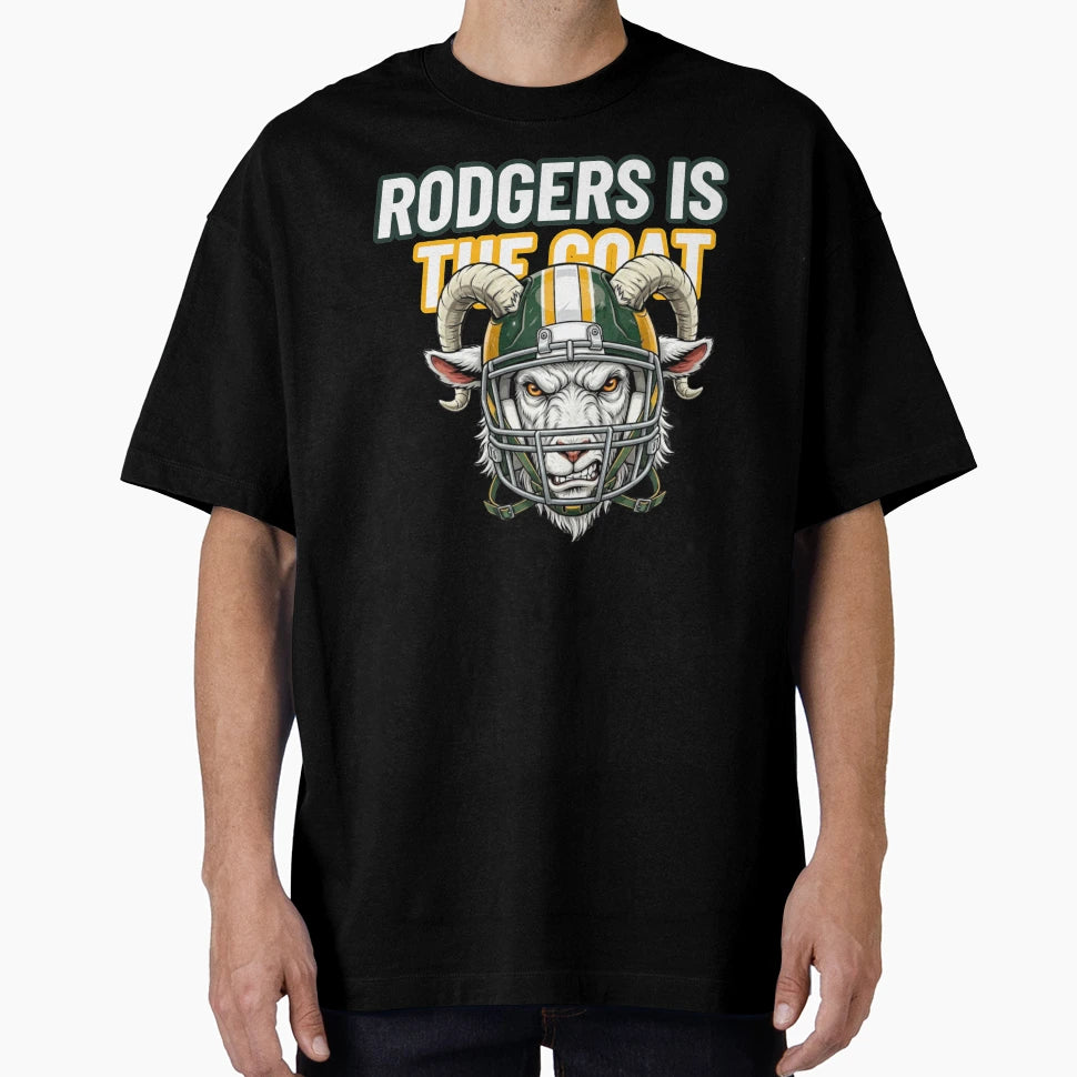 Rodgers Is Goat Greatest Qb All Time T-Shirt - Minimalist Print Men Women - T-Shirt, Sweatshirt, Hoodie