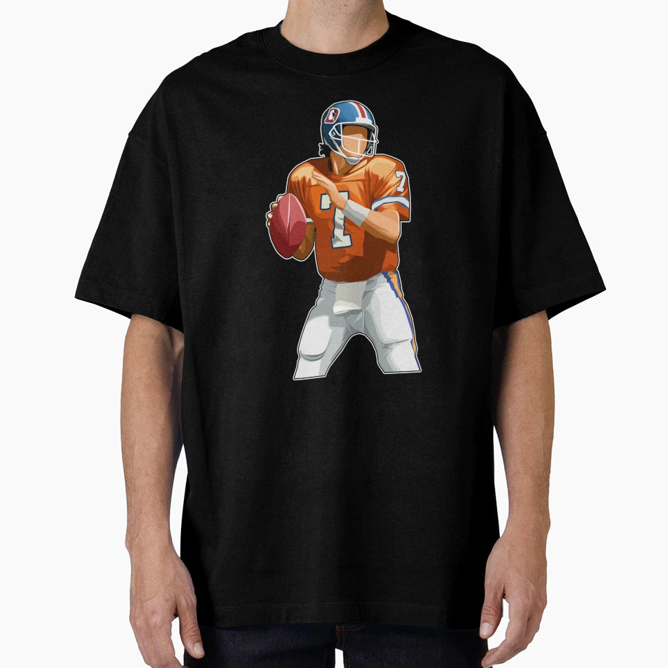 John Elway 7 Quarterback Legend T-Shirt - Fun Novelty Design Men Women - T-Shirt, Sweatshirt, Hoodie